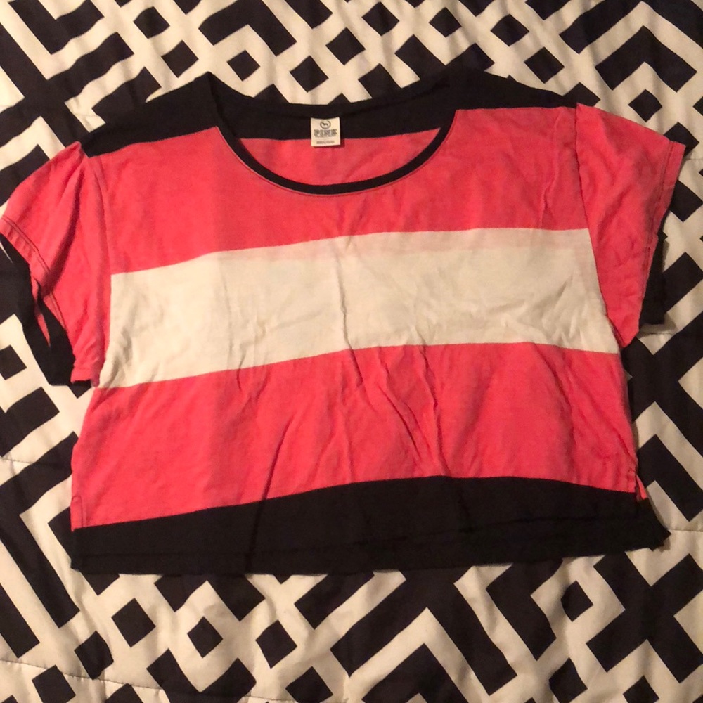 PINK crop tee